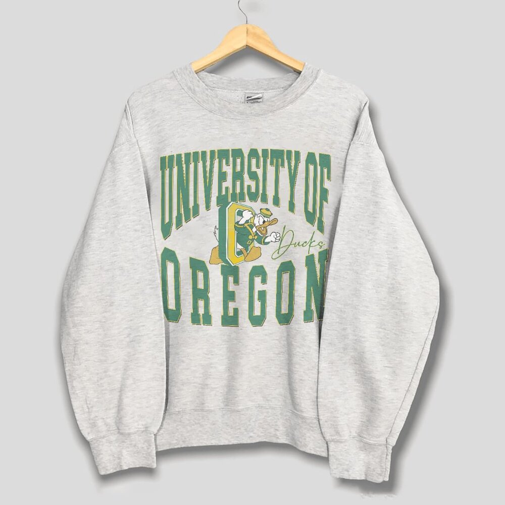 Vintage University of Oregon Ducks Football Sweatshirt, Oregon Ducks NCAA Shirt